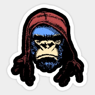 gorilla face (variant) Sticker